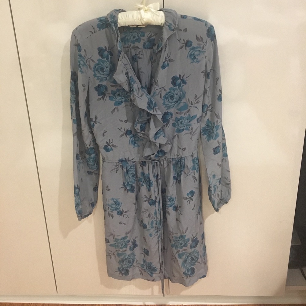 Rebecca Taylor Blue Floral Dress